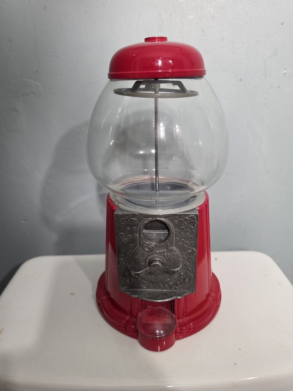 Unbranded Red Retro Tabletop Gumball Dispenser